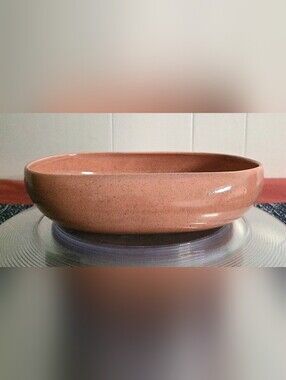 Russel Wright For Steubenville Mid Century Vegetable Serving Bowl In Coral
